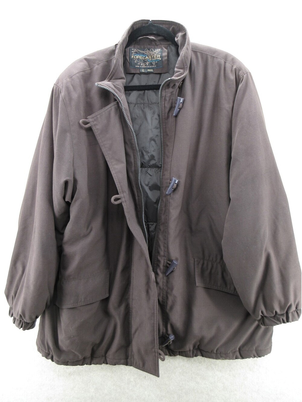 Forecaster of Boston Women’s Petite L Brown Toggle Front Insulated Jacket